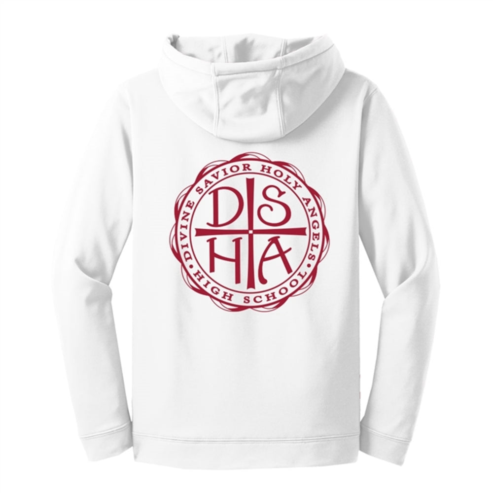 White Sport-Tek Sport-Wick Fleece Hooded Pullover