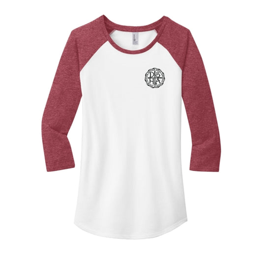 Juniors 3/4-Sleeve Raglan Tee