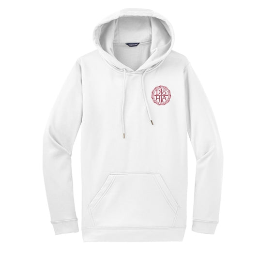 White Sport-Tek Sport-Wick Fleece Hooded Pullover